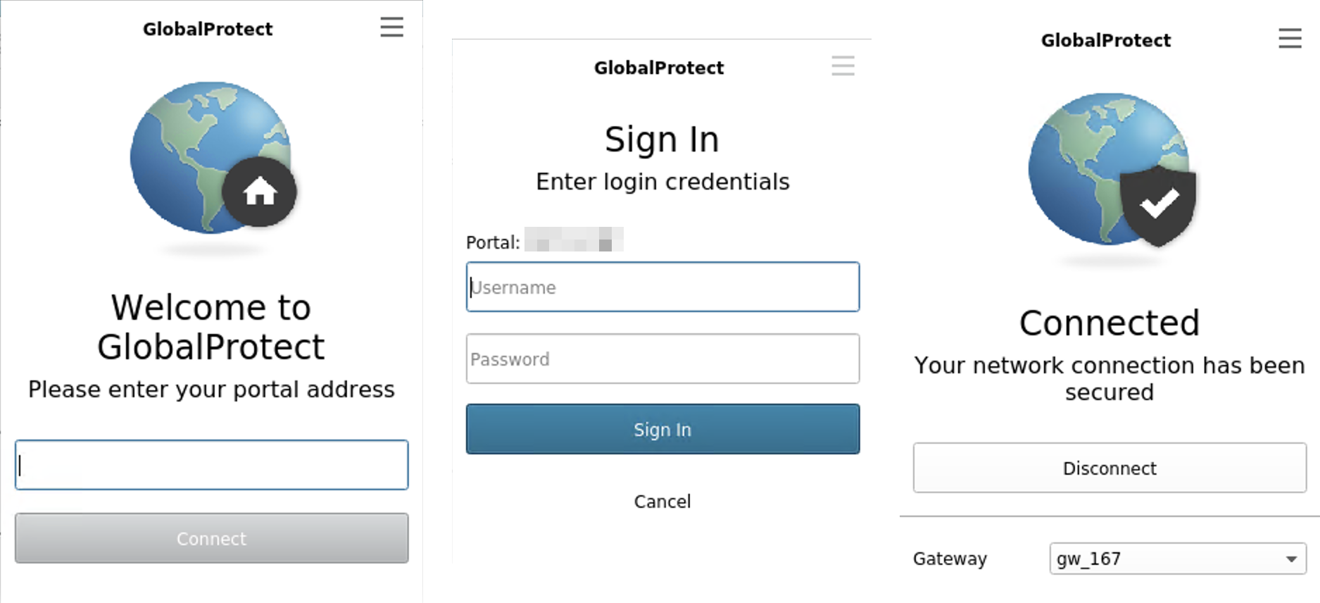 GUI for GlobalProtect App for Linux