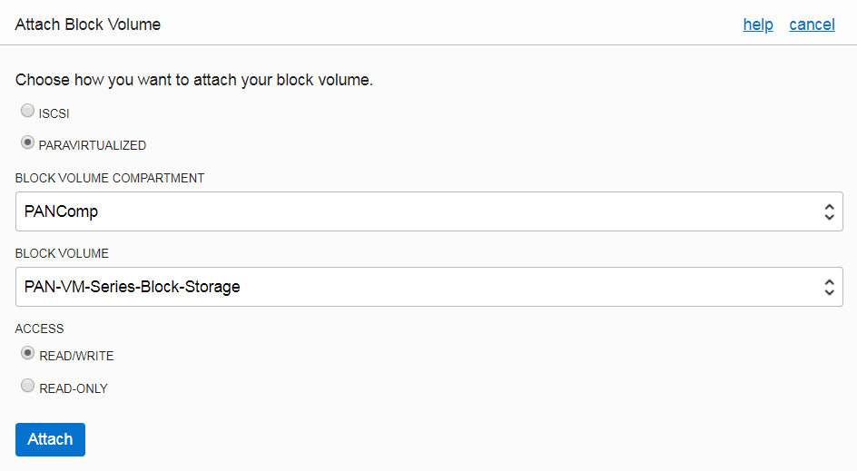 Launch the VMSeries Firewall in OCI
