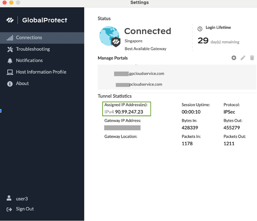 static ip address assignment globalprotect