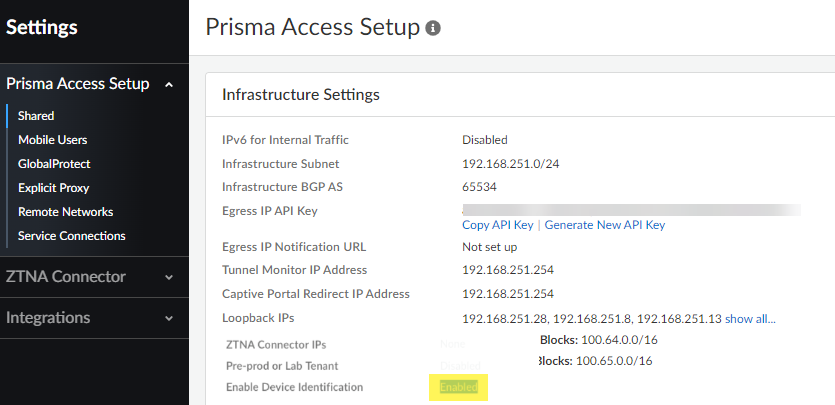 Configure Third-Party Device-ID in Prisma Access