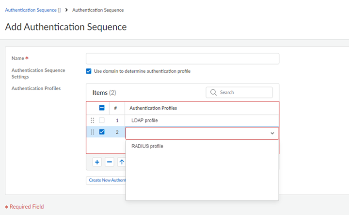 Manage Authentication Profiles – ODBGJM