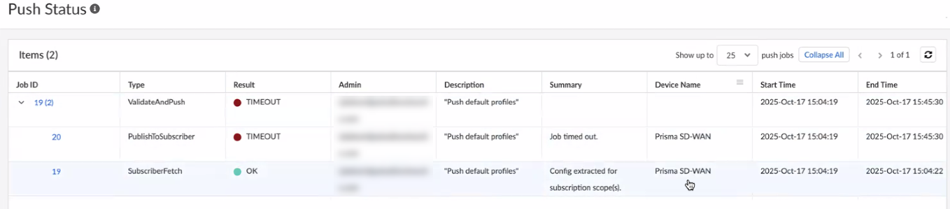 Push Us Configuration: Push Config