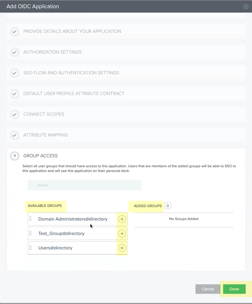 Configure an OIDC Authentication Type