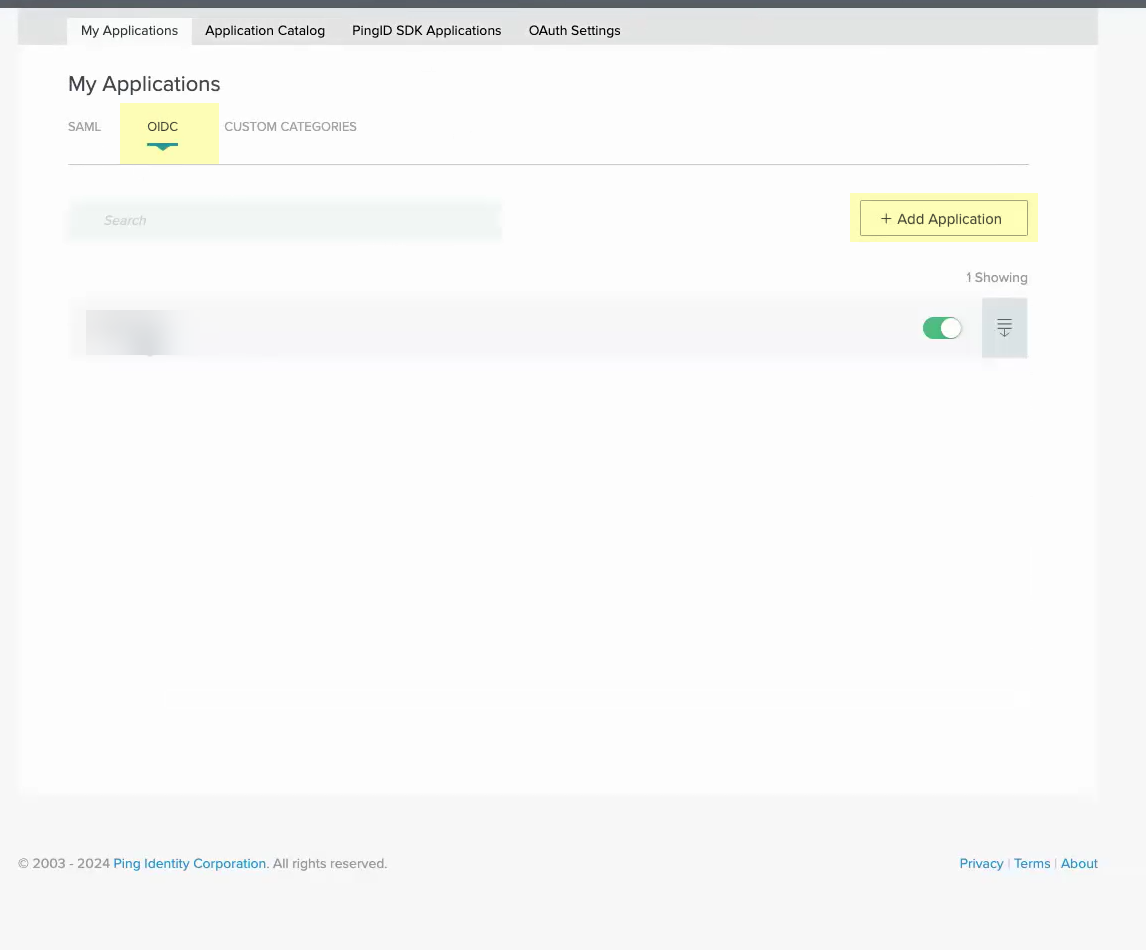 Configure an OIDC Authentication Type