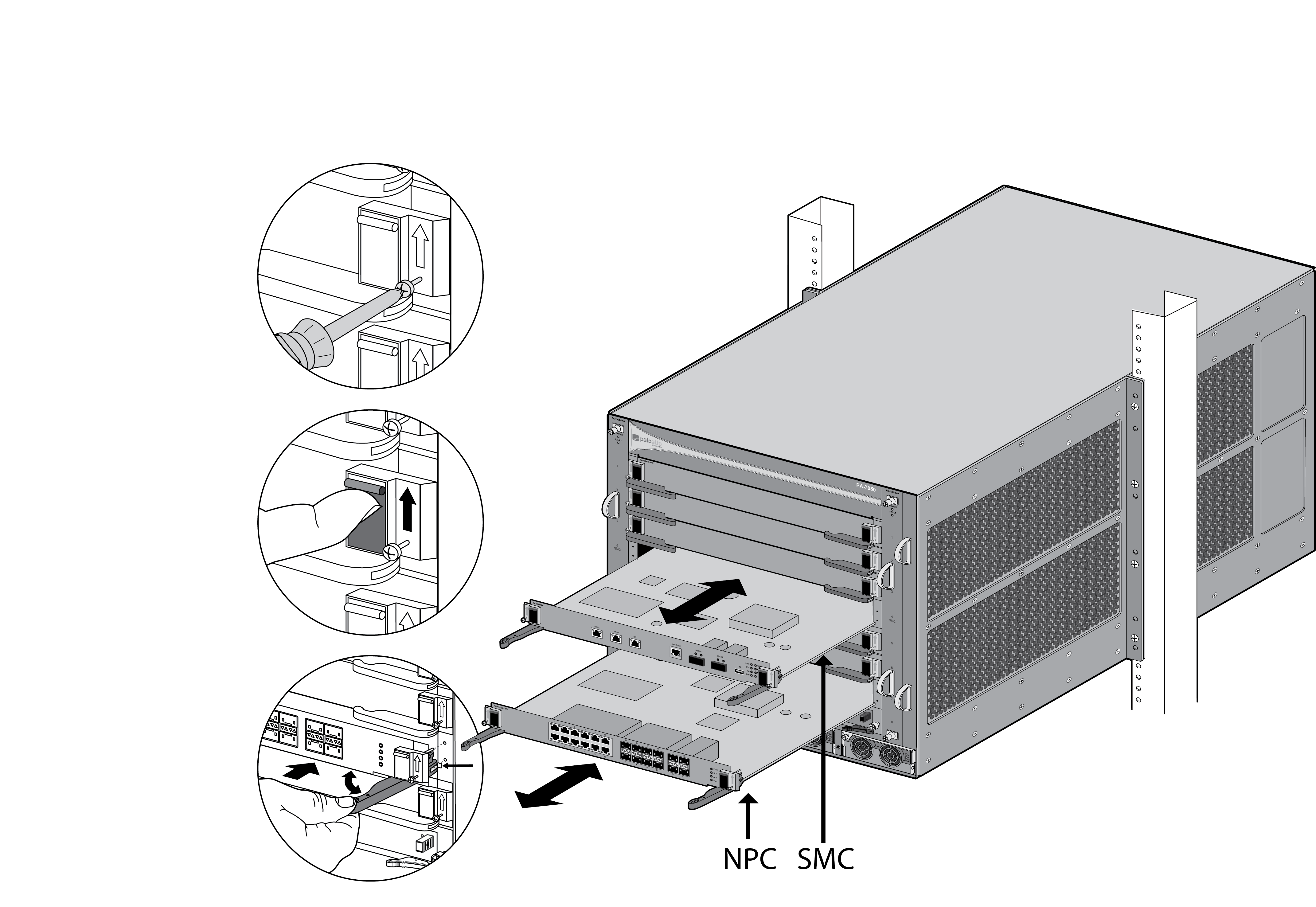 Install A PA-7000 Series Firewall NPC In A Single Chassis