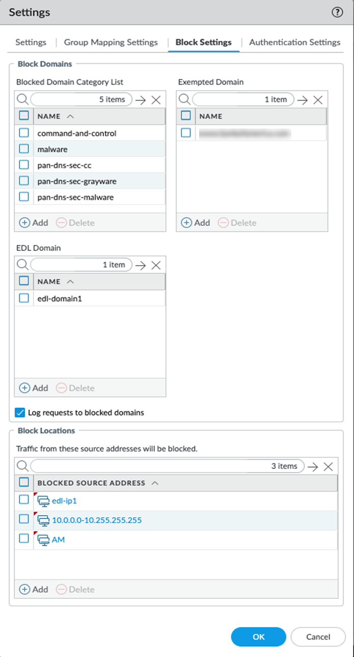 Create Block Settings in an Explicit Proxy Deployment
